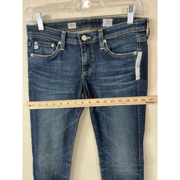 NWT AG ADRIANO GOLDSCHMIED Aubrey Skinny Stretch Straight Slim Blue Jeans Sz 27R - Picture 9 of 10